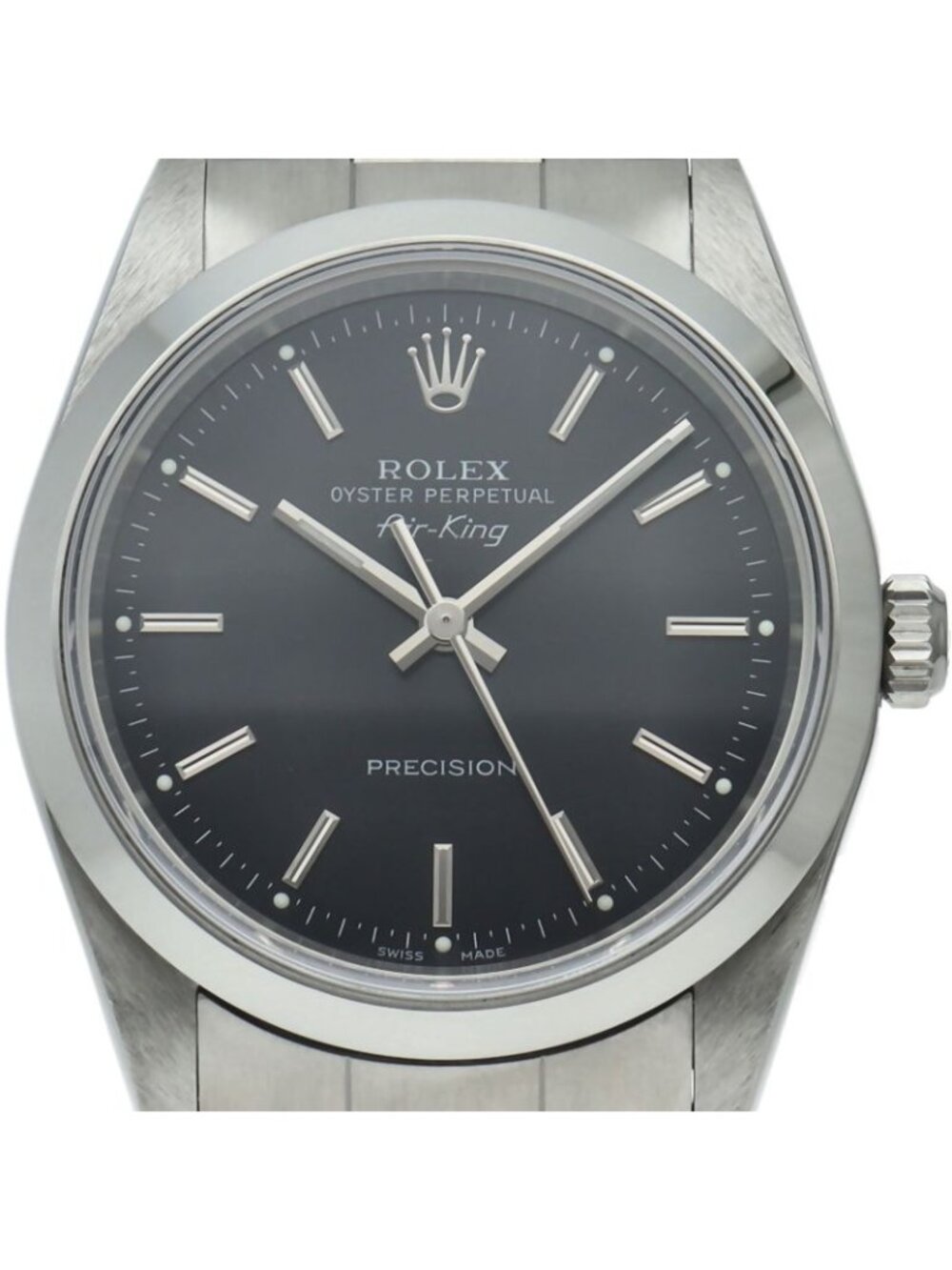 Rolex Air King SS Watch Black